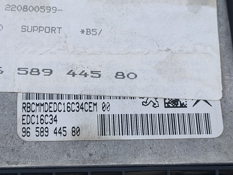 Recambio de centralita motor uce para citroën c4 berlina collection referencia OEM IAM 9658944580  E3-B2-26-2