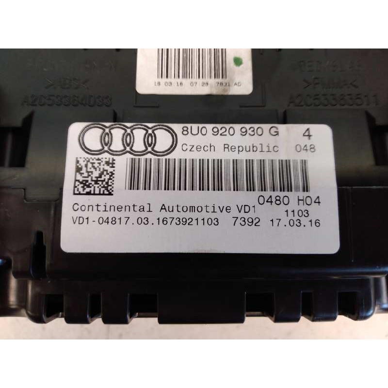 Recambio de cuadro instrumentos para audi q3 (8ug) attraction referencia OEM IAM 8U0920930G A2C86857000 E2-A1-24-1