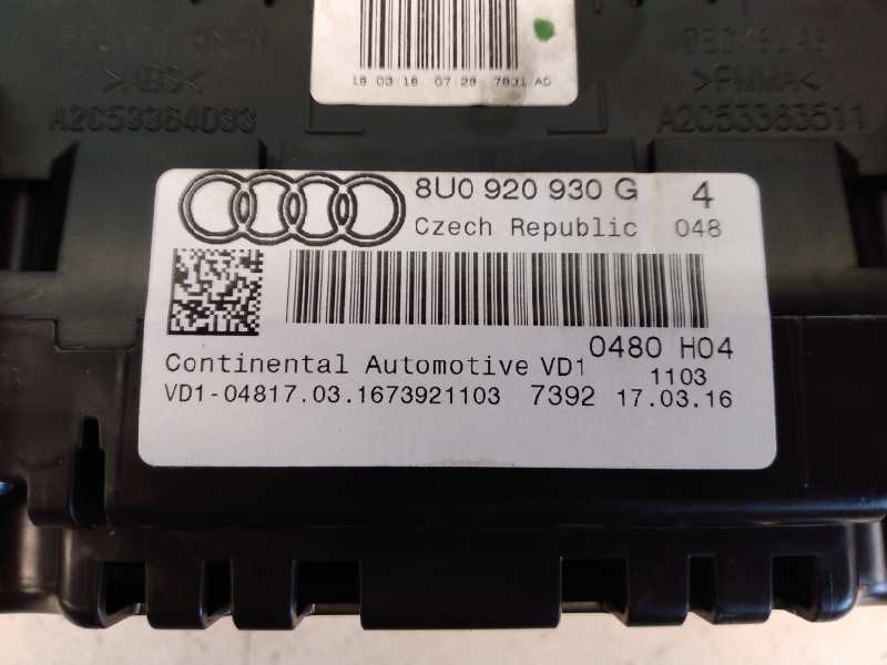 Recambio de cuadro instrumentos para audi q3 (8ug) attraction referencia OEM IAM 8U0920930G A2C86857000 E2-A1-24-1
