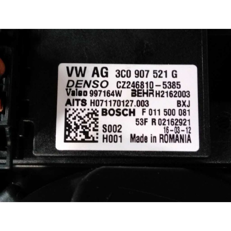 Recambio de ventilador calefaccion para audi q3 (8ug) attraction referencia OEM IAM 3C0907521G  E2-A1-24-1