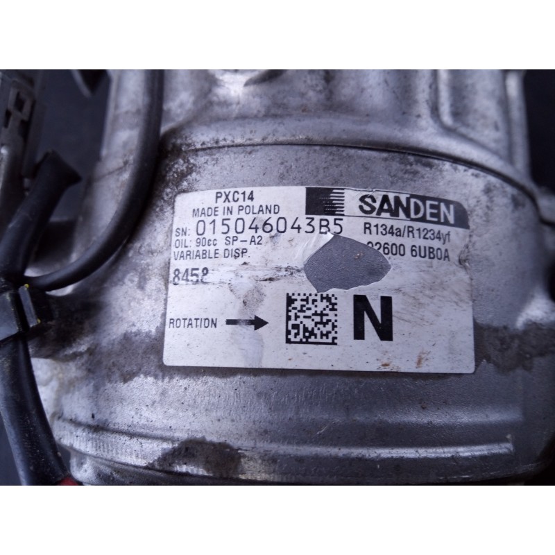 Recambio de compresor aire acondicionado para renault austral alpine referencia OEM IAM 926006UB0A 015046043B5 P3-A1-12-2