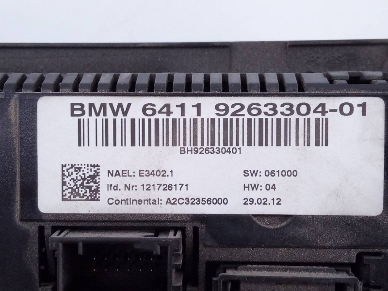 Recambio de mando climatizador para bmw serie 3 coupe (e92) 320d xdrive referencia OEM IAM 6411926330401  