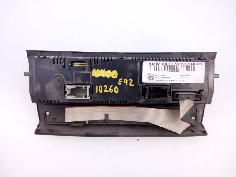 Recambio de mando climatizador para bmw serie 3 coupe (e92) 320d xdrive referencia OEM IAM 6411926330401  