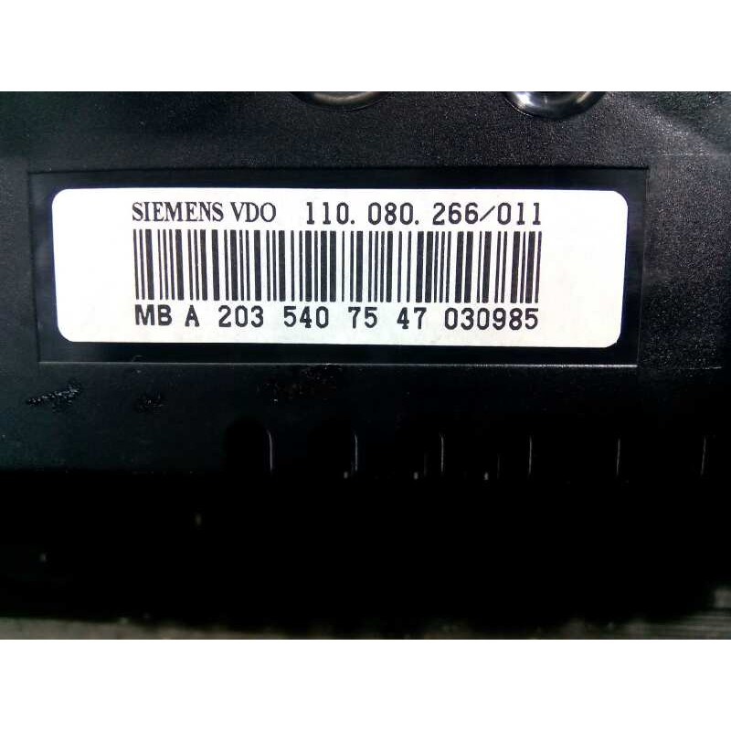 Recambio de cuadro instrumentos para mercedes-benz clase c (w203) sportcoupe c 200 cdi (la) (203.707) referencia OEM IAM A203540