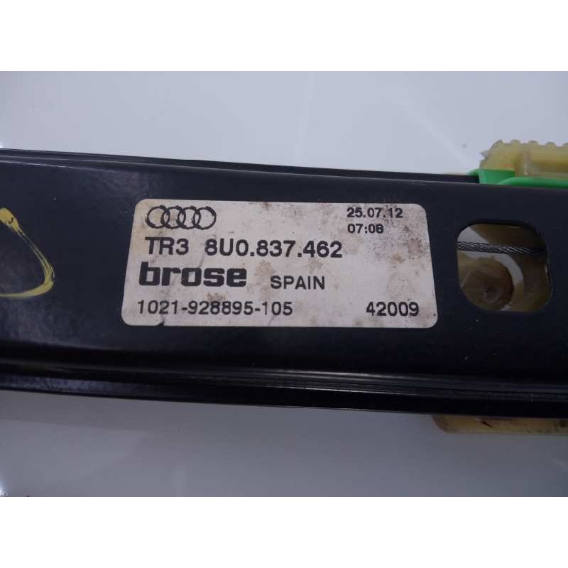 Recambio de elevalunas delantero derecho para audi q3 (8u) 2.0 tdi (130kw) ambiente quattro referencia OEM IAM 8U0837462 8K09598