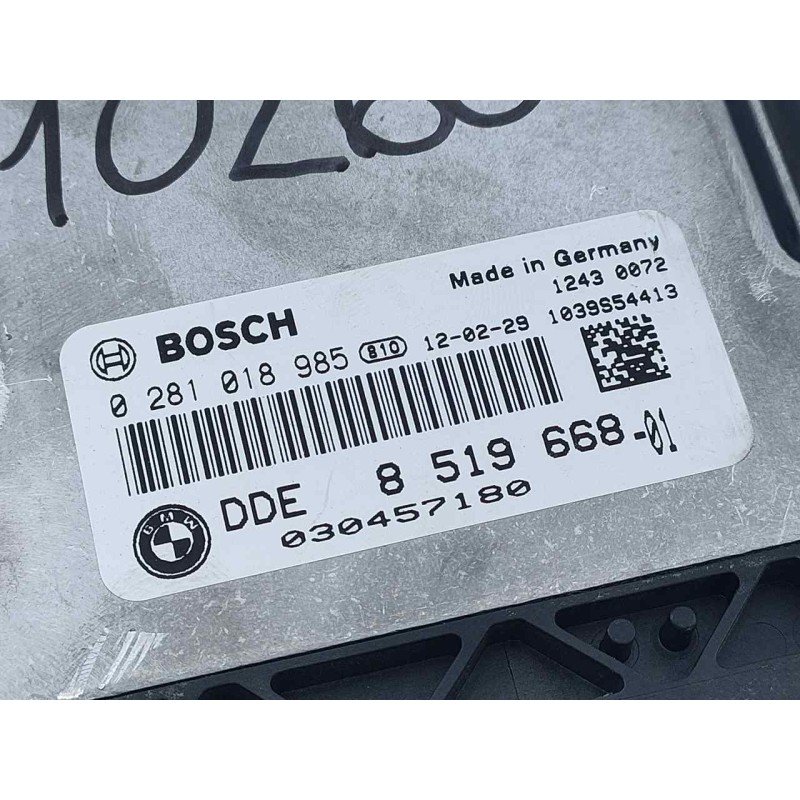 Recambio de centralita motor uce para bmw serie 3 coupe (e92) 320d xdrive referencia OEM IAM 0281018985 8519668 E3-A2-31-2