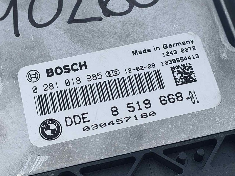 Recambio de centralita motor uce para bmw serie 3 coupe (e92) 320d xdrive referencia OEM IAM 0281018985 8519668 E3-A2-31-2