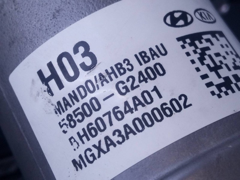 Recambio de abs para hyundai ioniq hybrid referencia OEM IAM 58500G2400 BH60764A01 P3-B8-28-5