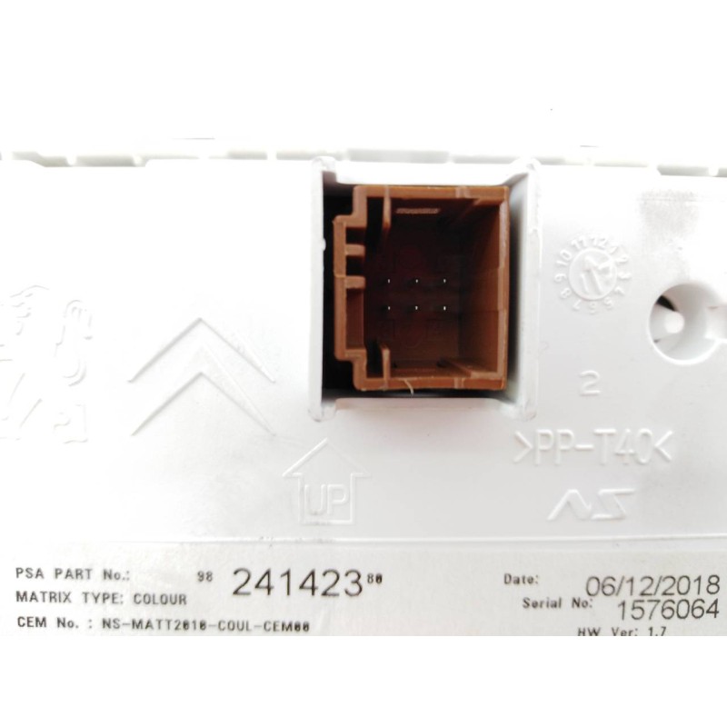 Recambio de cuadro instrumentos para peugeot 2008 (--.2013) allure referencia OEM IAM 9824707380 9824142380 E3-B2-37-4