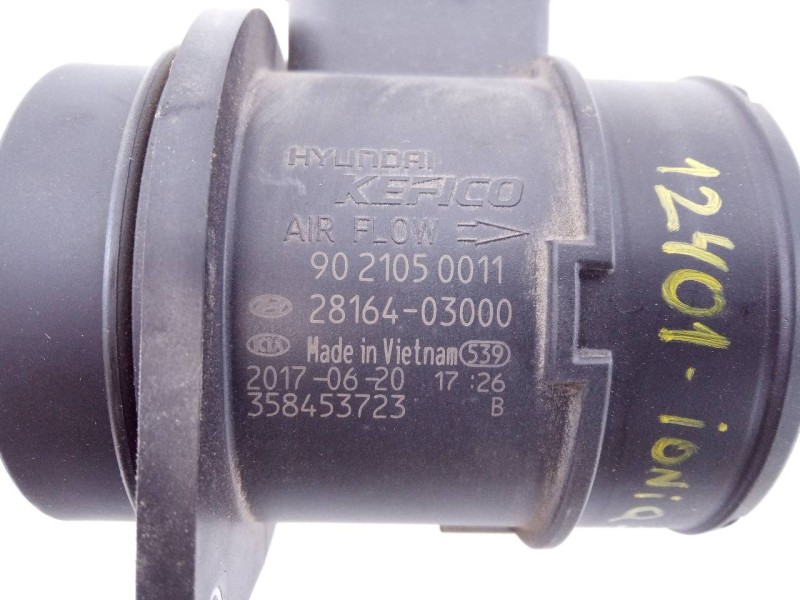 Recambio de caudalimetro para hyundai ioniq hybrid referencia OEM IAM 9021050011 2816403000 E3-A3-39-4