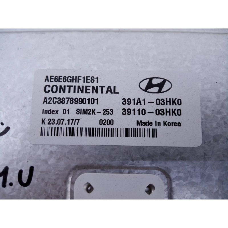 Recambio de centralita motor uce para hyundai ioniq hybrid referencia OEM IAM 3911003HK0 A2C3878990101 E3-A3-39-2