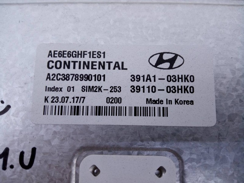 Recambio de centralita motor uce para hyundai ioniq hybrid referencia OEM IAM 3911003HK0 A2C3878990101 E3-A3-39-2