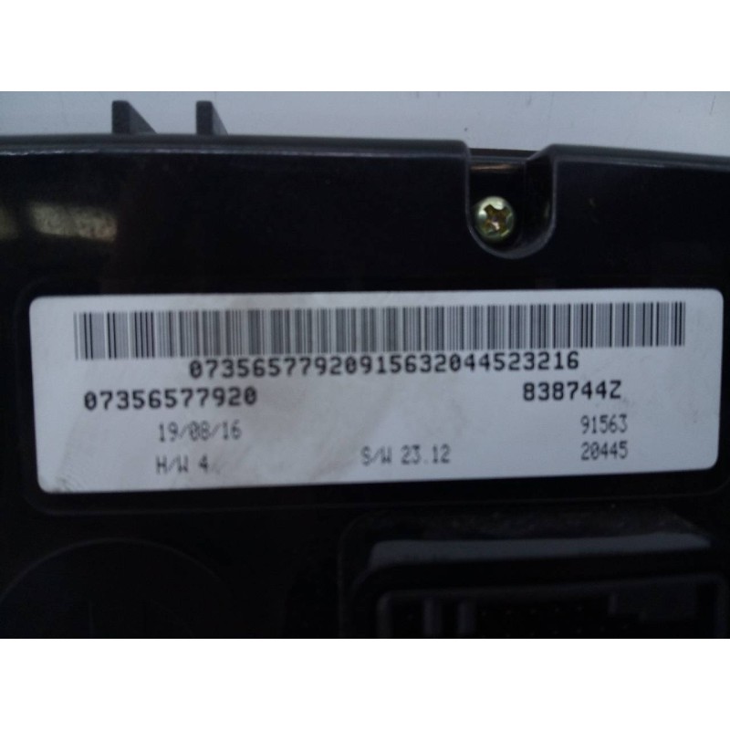 Recambio de mando climatizador para jeep renegade sport 4x2 referencia OEM IAM 07356577920 838744Z E3-B6-22-2