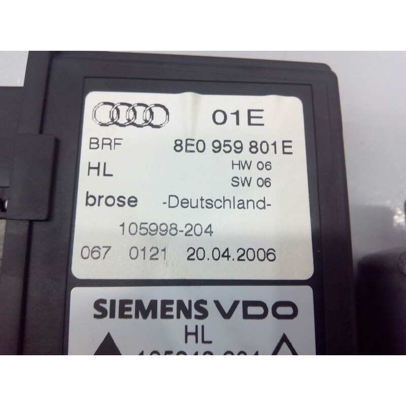 Recambio de motor elevalunas trasero izquierdo para audi a4 berlina (8e) 1.9 tdi referencia OEM IAM 8E0959801E  E1-B6-6-1