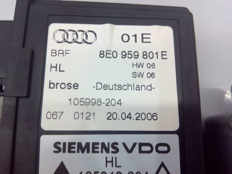 Recambio de motor elevalunas trasero izquierdo para audi a4 berlina (8e) 1.9 tdi referencia OEM IAM 8E0959801E  E1-B6-6-1