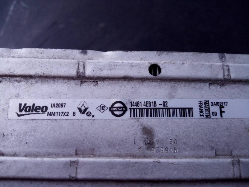 Recambio de intercooler para renault kadjar zen referencia OEM IAM 144614EB1802  P2-A11-3