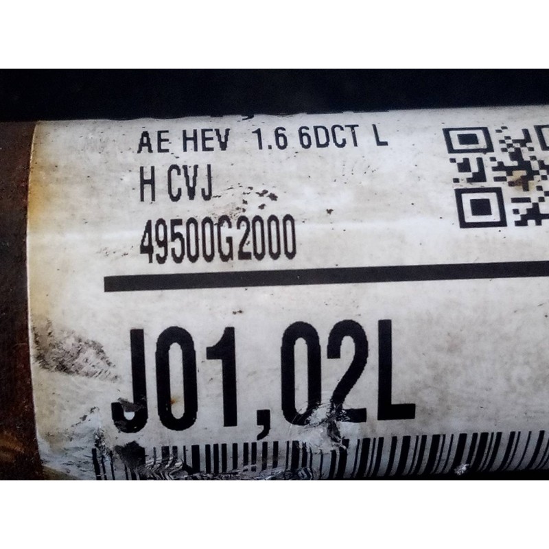 Recambio de transmision delantera izquierda para hyundai ioniq hybrid referencia OEM IAM 49500G2000 J01RGTV261VG P1-A6-24