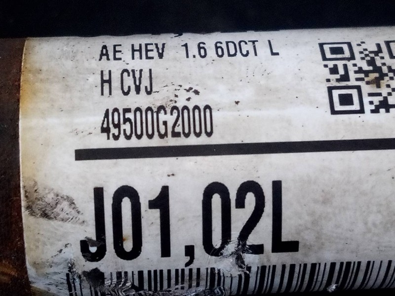 Recambio de transmision delantera izquierda para hyundai ioniq hybrid referencia OEM IAM 49500G2000 J01RGTV261VG P1-A6-24