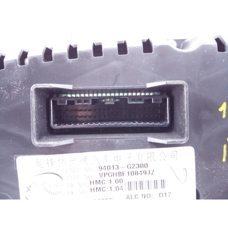 Recambio de cuadro instrumentos para hyundai ioniq hybrid referencia OEM IAM 94013G2300 VPGHBF10849JE E3-A3-50-2