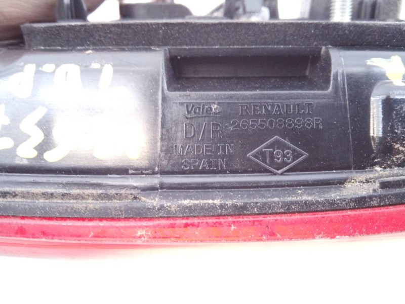 Recambio de piloto trasero derecho porton para renault kadjar zen referencia OEM IAM 265508898R  E1-A1-35-2