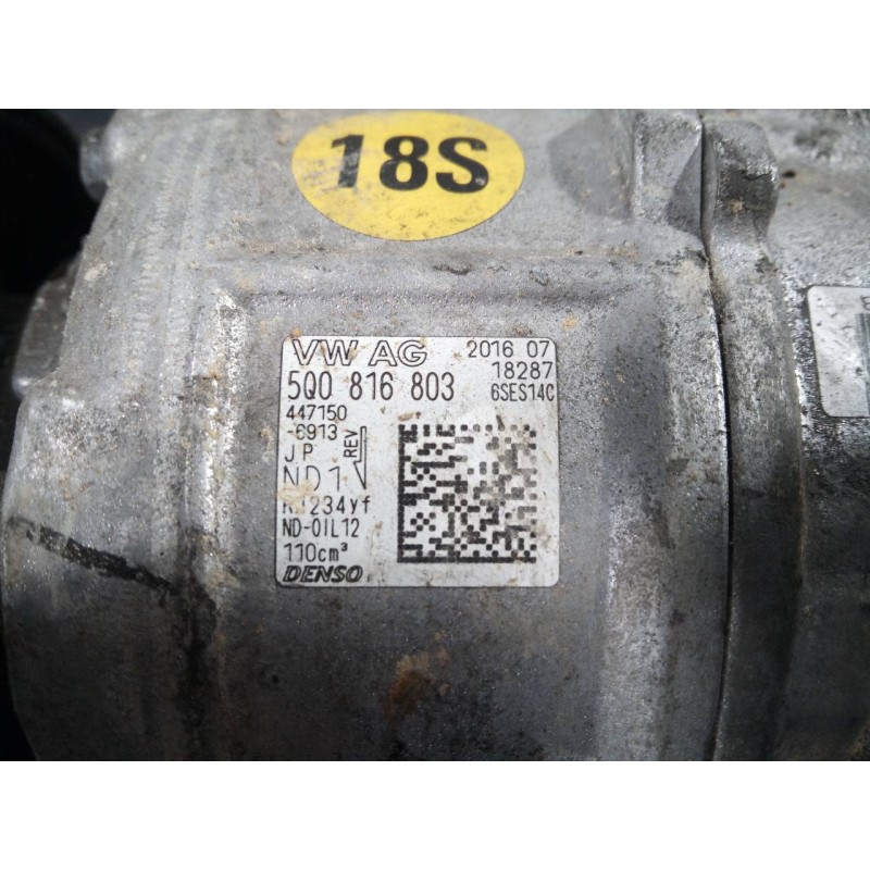 Recambio de compresor aire acondicionado para audi q2 (gab) design edition referencia OEM IAM 5Q0816803 447150 P3-A3-7-2