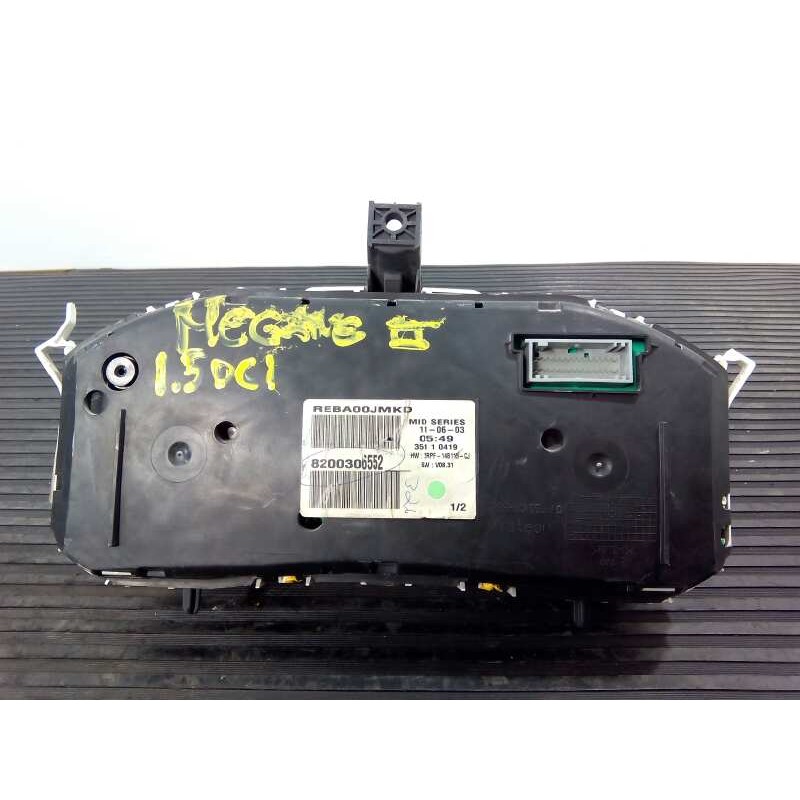 Recambio de cuadro instrumentos para renault megane ii berlina 3p referencia OEM IAM   E1-A1-19-3