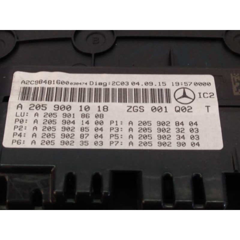 Recambio de cuadro instrumentos para mercedes-benz clase c (w205) lim. c 220 cdi bluetec (205.004) referencia OEM IAM A205900101