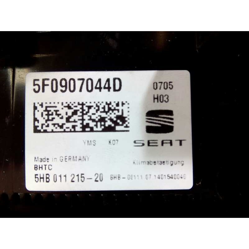 Recambio de mando climatizador para seat leon st (5f8) reference referencia OEM IAM 5F0907044F  E2-A1-21-2