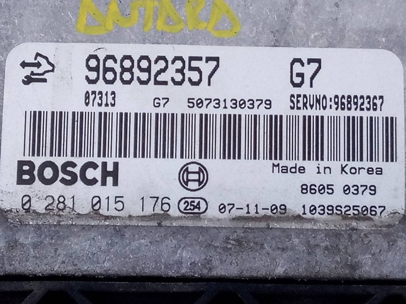 Recambio de centralita motor uce para opel antara cosmo 4x4 referencia OEM IAM 96892357 0281015176 E3-A5-18-4