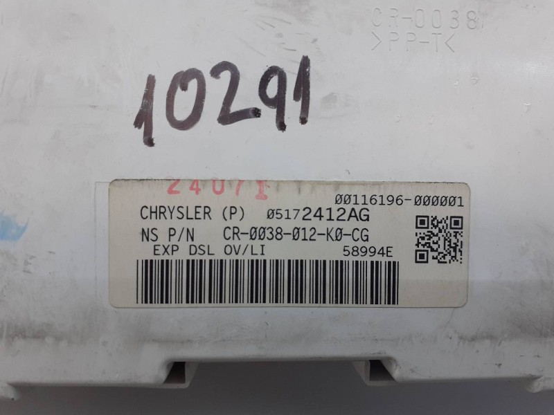Recambio de cuadro instrumentos para jeep gr. cherokee (wh) 3.0 crd limited referencia OEM IAM 05172412AG 00116196000001 