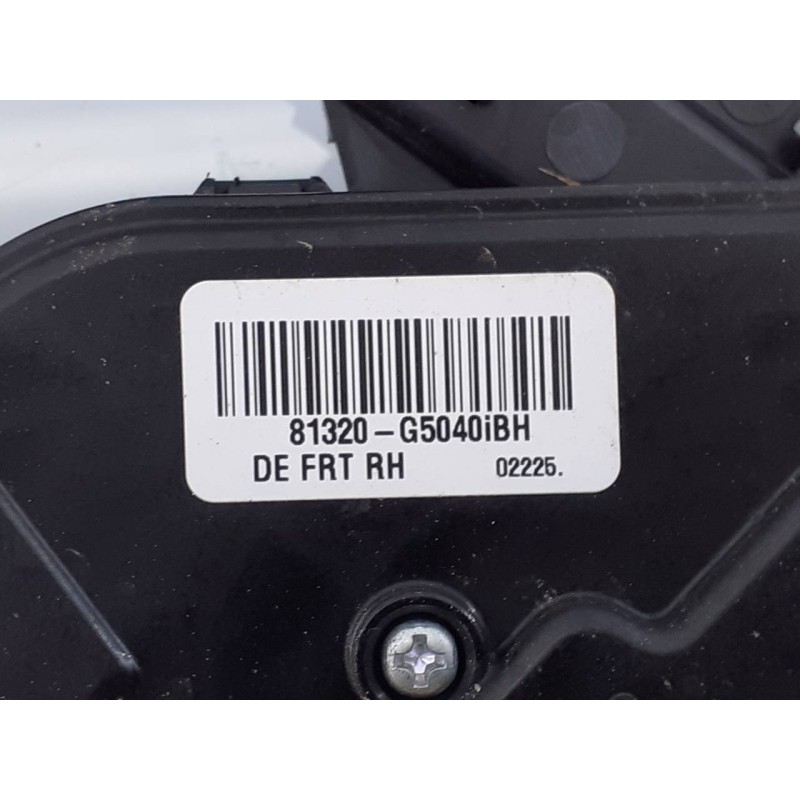 Recambio de cerradura puerta delantera derecha para kia niro drive plug-in hybrid referencia OEM IAM 81320G5040  E2-B5-10-2