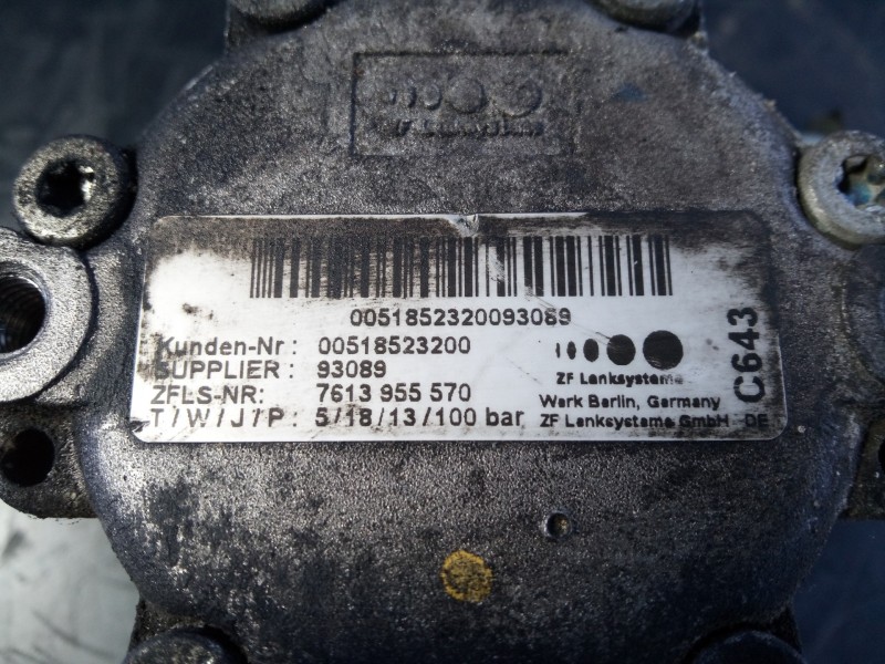 Recambio de bomba direccion para fiat doblo emotion referencia OEM IAM 7613955570 0051852320093069 P3-B4-4-1