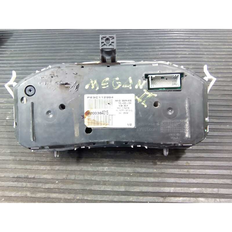 Recambio de cuadro instrumentos para renault megane ii berlina 3p referencia OEM IAM 8200364015  E1-A1-19-3
