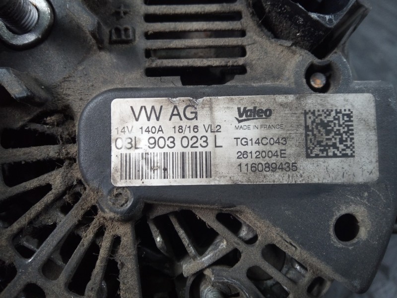 Recambio de alternador para skoda rapid active referencia OEM IAM C3L903023L  P3-A4-18-4