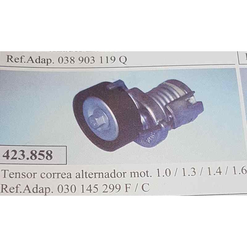 Recambio de tensor correa auxiliar para universal tensor auxiliar vag 1.4/1.6 referencia OEM IAM 423858 NUEVO T1-4-B1-2