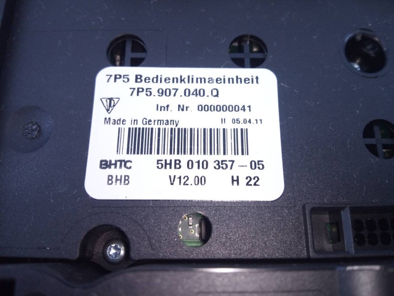 Recambio de mando climatizador para porsche cayenne (typ 92aa) diesel referencia OEM IAM 7P5907040Q  E3-B6-54-5