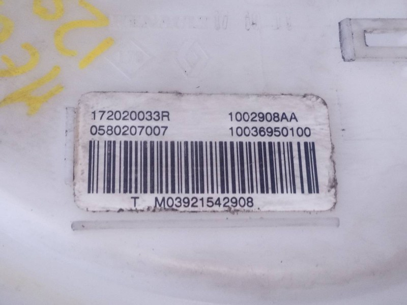 Recambio de aforador para renault megane iii berlina 5 p referencia OEM IAM 172020033R 0580207007 P3-A6-28-3