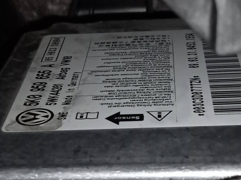 Recambio de kit airbag para volkswagen golf vi (5k1) advance referencia OEM IAM 5K0959655A  