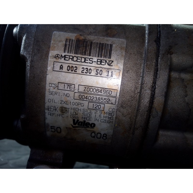 Recambio de compresor aire acondicionado para mercedes-benz clase glk (w204) glk glk 250 cdi 4-matic bluetec (204.904) referenci