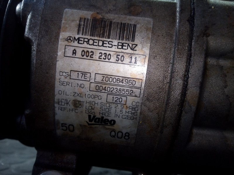 Recambio de compresor aire acondicionado para mercedes-benz clase glk (w204) glk glk 250 cdi 4-matic bluetec (204.904) referenci