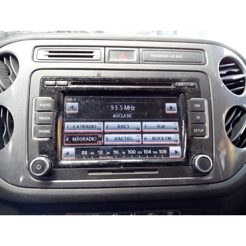 Recambio de sistema audio / radio cd para volkswagen tiguan (5n2) r-line bluemotion referencia OEM IAM 3C8035195F 10071400170220