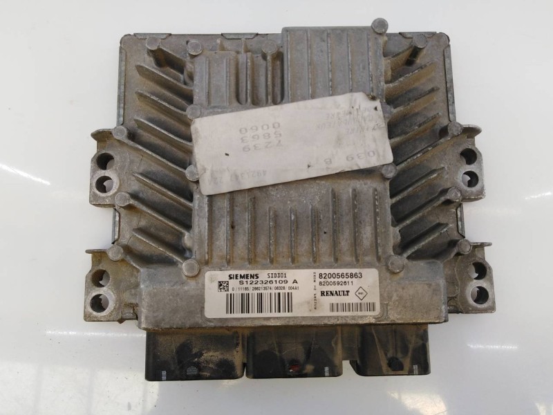 Recambio de centralita motor uce para renault scenic ii authentique referencia OEM IAM 8200565863 S122326109A E2-A1-37-1