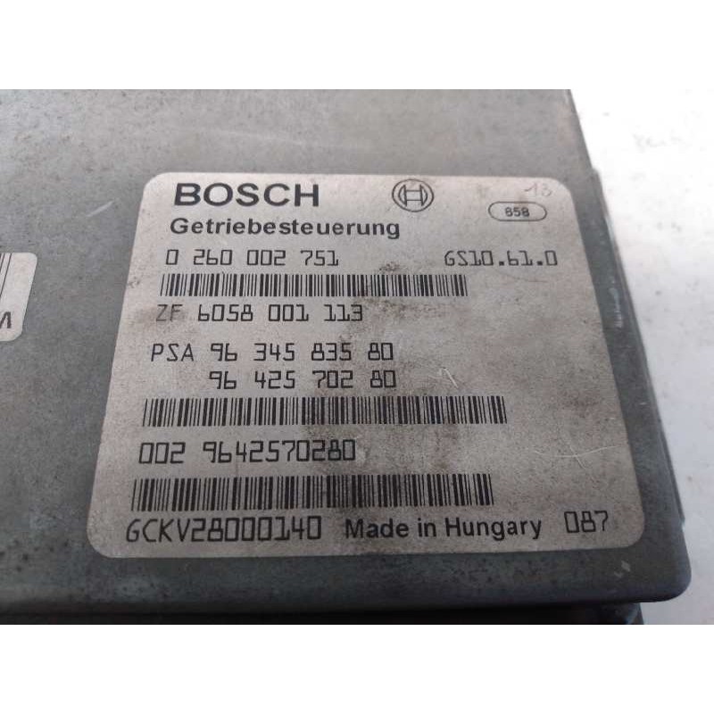 Recambio de centralita cambio automatico para citroën c5 berlina 3.0 v6 cat (xfx / es9j4s) referencia OEM IAM 9634583580 9642570