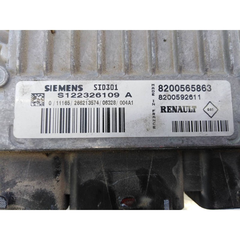 Recambio de centralita motor uce para renault scenic ii authentique referencia OEM IAM 8200565863 S122326109A E2-A1-37-1