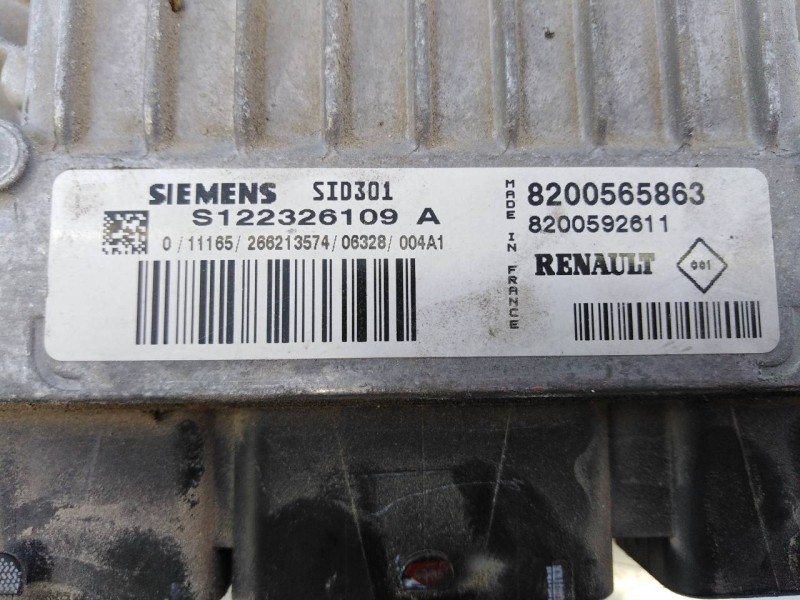 Recambio de centralita motor uce para renault scenic ii authentique referencia OEM IAM 8200565863 S122326109A E2-A1-37-1