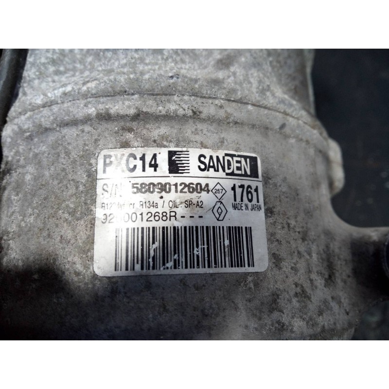Recambio de compresor aire acondicionado para renault kadjar zen referencia OEM IAM 5809012604  P3-A3-2-3