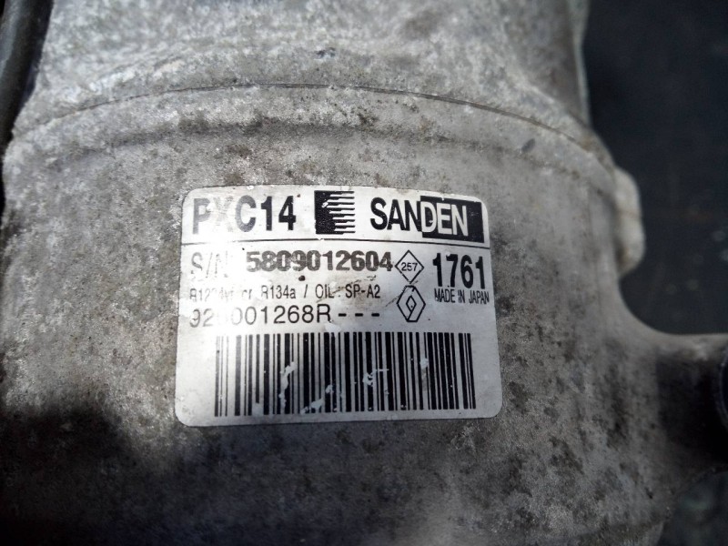 Recambio de compresor aire acondicionado para renault kadjar zen referencia OEM IAM 5809012604  P3-A3-2-3