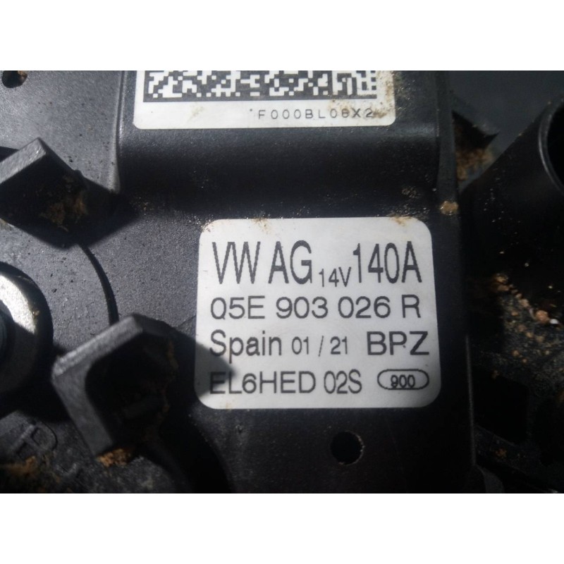 Recambio de alternador para volkswagen t-cross advance referencia OEM IAM 05E903026R EL6HED P3-A4-7-2