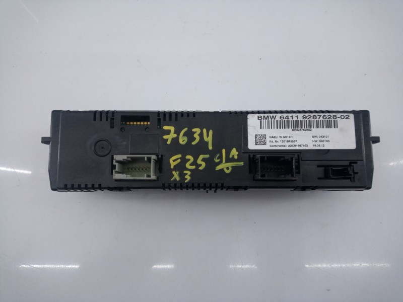 Recambio de mando climatizador para bmw x3 (f25) xdrive 20d referencia OEM IAM 6411928762802  E3-A2-28-1