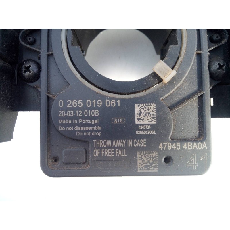 Recambio de anillo airbag para nissan qashqai (j11) tekna referencia OEM IAM 479454BA0A 0265019061 E3-B4-27-3